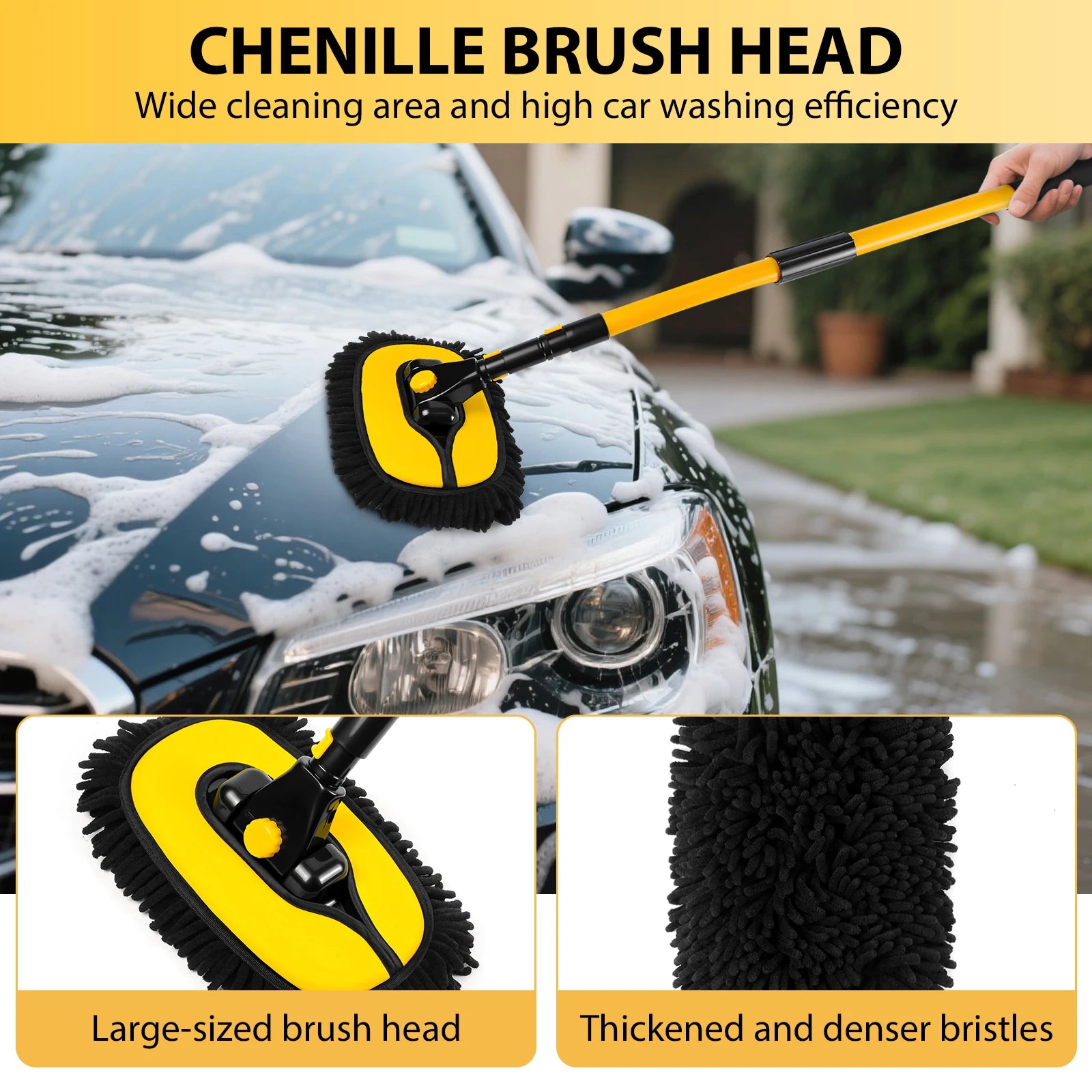 Extendable Car Wash & Detailing Brush