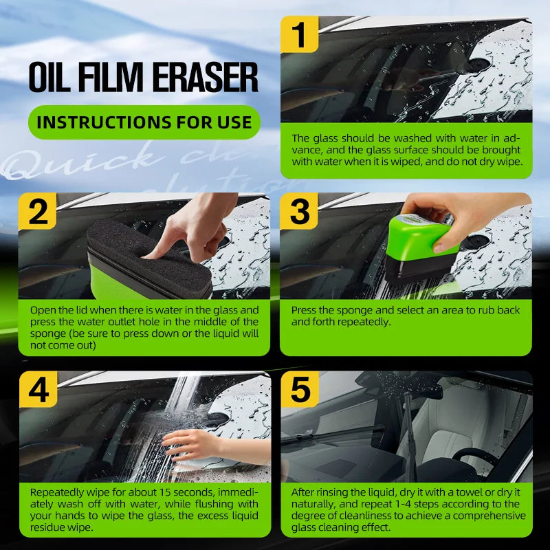 CarManiac Oil Film Remover — 150ml Precision Glass Clarity System