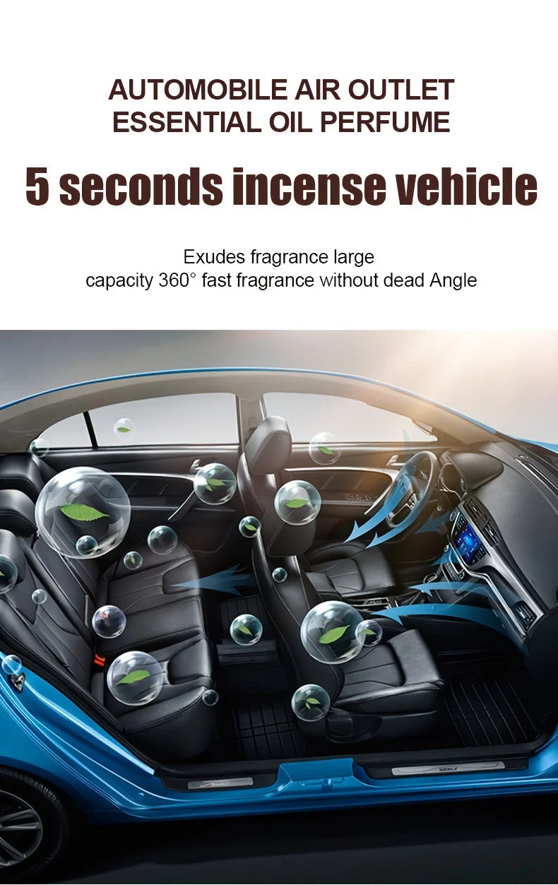 2-Pack Stylish Car Air Vent Perfume Clip | Sleek Interior Fragrance Diffuser & Decorative Accessory