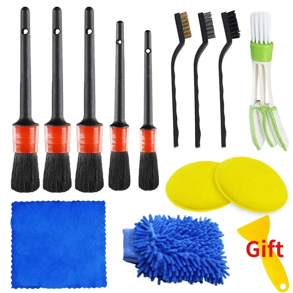 All-In-One Interior Power Detailing Kit: Drill Brush & Car Cleaning Set