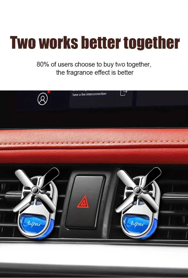 2-Pack Stylish Car Air Vent Perfume Clip | Sleek Interior Fragrance Diffuser & Decorative Accessory